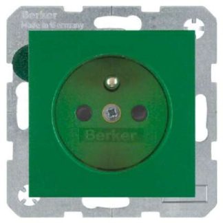 Розетка с зеленым заземляющим контактом - Вилка 6765760063