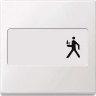 Накладка на переключатель/кнопку 434319, белый цвет, цвет качельный.