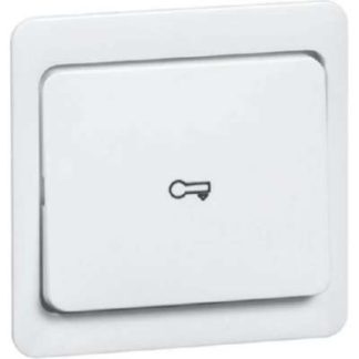 Белый символ кнопки-переключателя двери - Декоративная накладка для выключателя/кнопки D 80.640 T W