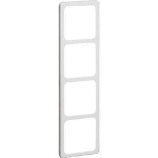 Рамка 4x белая горизонтальная/вертикальная - Рамка 4x кремово-белая, диаметр 80,674 мм, ширина