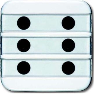 Белый центральный диск с полем для описания - Кремово-белая сигнальная накладка 1575 CN-214