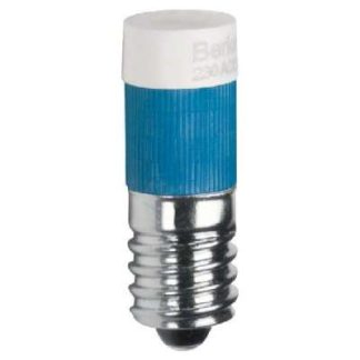 Светодиодная лампа E10 синего цвета - для освещения распределительного устройства 167804