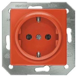 Розетка Schuko Delta Plus, оранжевая - Розетка оранжевого цвета 5UB1513