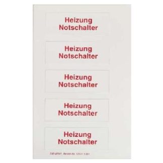 Лист с пиктограммами Delta Vita, HEIZ. - Маркировка бытовых выключателей.