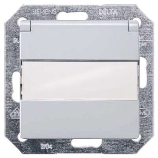 Розетка Schuko Delta Vita, алюминиевая/металлическая - Алюминиевая розетка 5UB1932