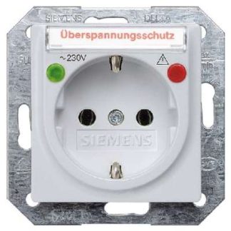 Розетка Schuko Delta Vita, алюминиевая/металлическая - Алюминиевая розетка 5UB1936