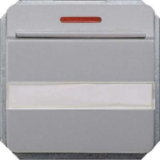 Профиль стойки регистрации отеля, серебристый, с окошком и полем для надписи - накладка для выключателя/кнопки...