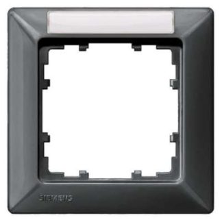 Линия изделий из углеродного волокна. Одинарная рамка с полем для этикетки - 1 шт. Алюминиевая рамка 5TG2551-7