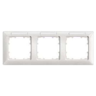 Тройная рамка 222x80 мм ti/ws - Тройная рамка кремово-белого цвета 5TG2553-1