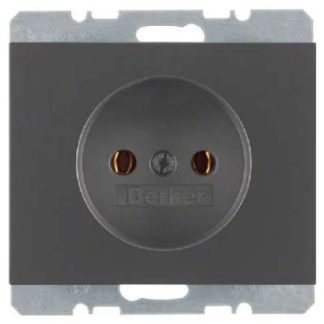 Матовая розетка антрацитового цвета - Розетка (6167157006)