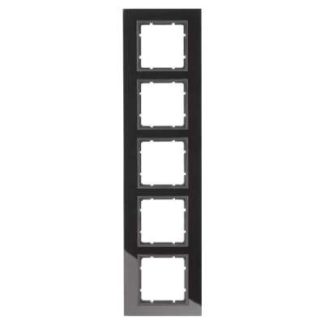 Черная стеклянная рама 5x - 5-створчатая черная рама 10156616