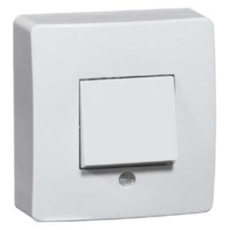 Тумблерный переключатель белый 10A 250V 2-полюсный переключатель H 622
