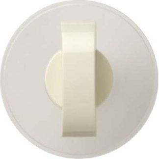Сменная накладка на выключатель/кнопку, кремово-белого глянцевого цвета, артикул 146601.