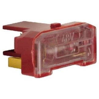 Лампа накаливания с N-образными зажимными вставками, красная – Подсветка для коммутационных устройств 167603