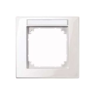 Оправа M-PLAN, полярно-белый/глянцевый, возможна одинарная надпись - Одинарная белая оправа 514119