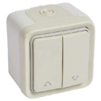 Выключатель для рулонных штор 1p.ws AP, 10A, 250V, IP55 - однополюсный выключатель белого цвета 69758