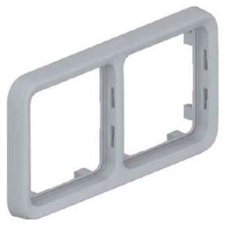 Рамка UP 2f. gr горизонтально - Двойная рамка серого цвета 69683