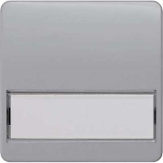 Серебристый переключатель-качель с полями для этикеток - накладка для переключателя/кнопки 5TG7936