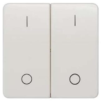 Переключатель с дельта-профилем и символами I0 - Белая накладка на переключатель/кнопку 5TG7962