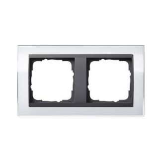 Рамка 2x прозрачная белая - Двойная белая рамка 0212728