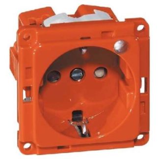 Розетка SCHUKO оранжевая 16A 250V контрольная. - Вилка D 6611.33 ME GLK SI