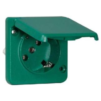 Розетка SCHUKO gn 16A 250V 2-полюсная 45G - Вилка D 6711.42 WI WE S