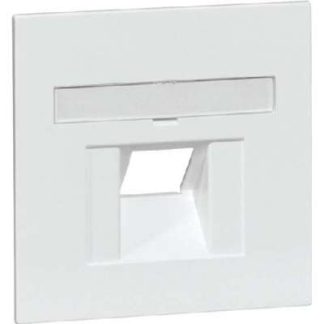 Белоснежная крышка для розетки UAE 1Term - ZEA / IAE (ISDN), пластина D 20.610.022 UAE/1NA