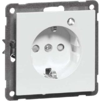 Розетка SCHUKO черная, 16 А, 250 В, 2-контактная, прозрачная - Комбинированный выключатель/розетка, диаметр 20,66 мм...