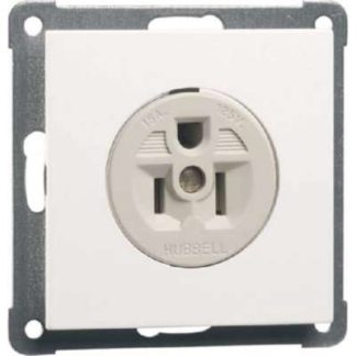 Американская розетка, чисто белый цвет - розетка NEMA кремово-белого цвета D 20.6670/15.02 US