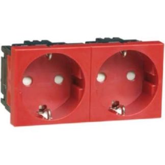 Розетка SCHUKO, 2-контактная, красная, 16A, 250V, 2-контактный D 6212.36 EMS SI