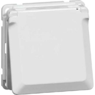 Защитная крышка для розетки SCHUKO, чисто белая, 16A 250V - Защитный контакт розетки D 6711.02 K SI