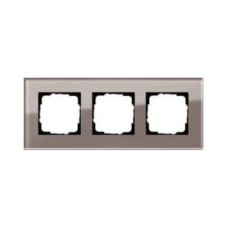 Рамка для маскировки стекла Esprit 3x умбрового цвета - трехсекционная коричневая рамка 0213122