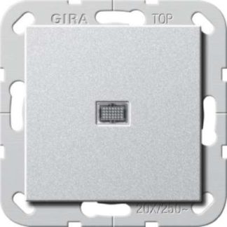 Двухполюсный тумблерный переключатель Kontrol System 55 alu - двухполюсный алюминиевый встраиваемый переключатель 283426