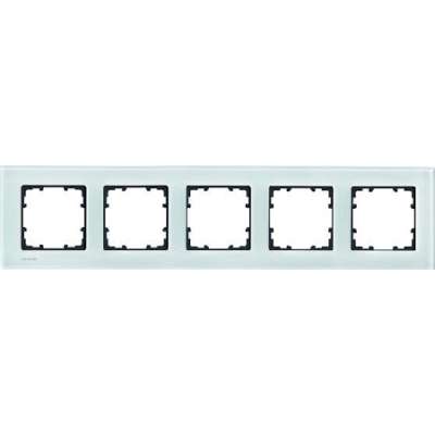 Рамка с 5 стеклами Delta Miro, белая - Рамка из 5 частей 5TG1205-1