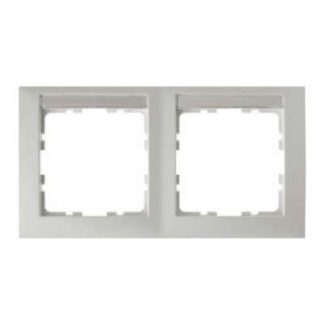 Двойная рамка, горизонтальная, полярно-белая - Двойная рамка белая 10229919