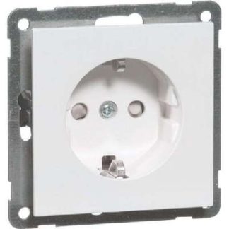 Алюминиевая розетка Schuko 16A 250V 2-контактная. - Электрическая розетка D 20.6511.702 OKS
