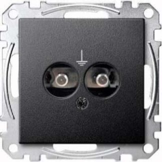 Вставка для розетки, антрацитовый цвет - Базовый элемент с центральной крышкой MEG2100-0414