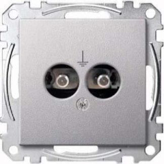 Алюминиевая вставка для розетки - базовый элемент с центральной крышкой MEG2100-0460