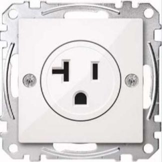 Вставка для розетки Polar, белая/глянцевая, США, 20 А - Розетка, 1 шт. MEG2156-0319