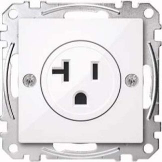 Вставка для розетки, арктический белый/глянцевый, США, 20 А - Розетка, 1 шт. MEG2156-0325