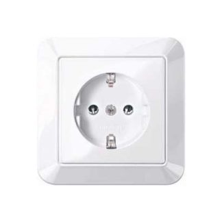 Розетка SCHUKO с полным защитным кожухом aws/gl - штекерная розетка MEG2301-1025