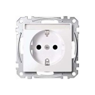 Розетка SCHUKO aws/gl с полем для записи - Электрическая розетка MEG2302-0325