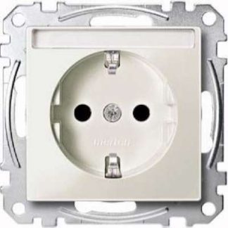 Светло-серая розетка SCHUKO с маркировкой - Розетка, 1 шт. MEG2302-0329