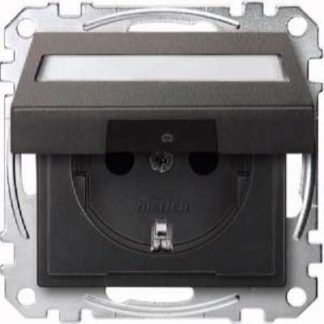 Накладка на розетку SCHUKO антрацитового цвета, складная, 1 шт. MEG2312-0414