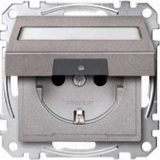 Алюминиевая складная коробка для этикеток SCHUKO с крышкой - Розетка, 1 шт. MEG2312-0460