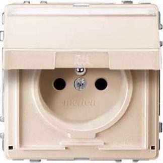 Розетка SCHUKO белая, с откидной крышкой и полем для маркировки - Розетка 1 шт. MEG2312-7244