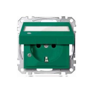 Розетка SCHUKO SV, откидная, надпись слева. - Розетка (MEG2313-0304)