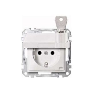 Розетка SCHUKO pws с откидной крышкой - Розетка (MEG2315-0419)