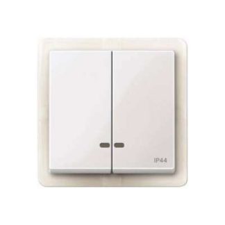 Двойной поворотный кронштейн, белое/глянцевое смотровое окно, степень защиты IP44, MEG3424-0319