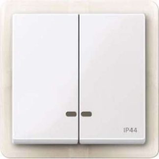 Двойное поворотное арктическое белое/глянцевое окно управления IP44 MEG3424-0325